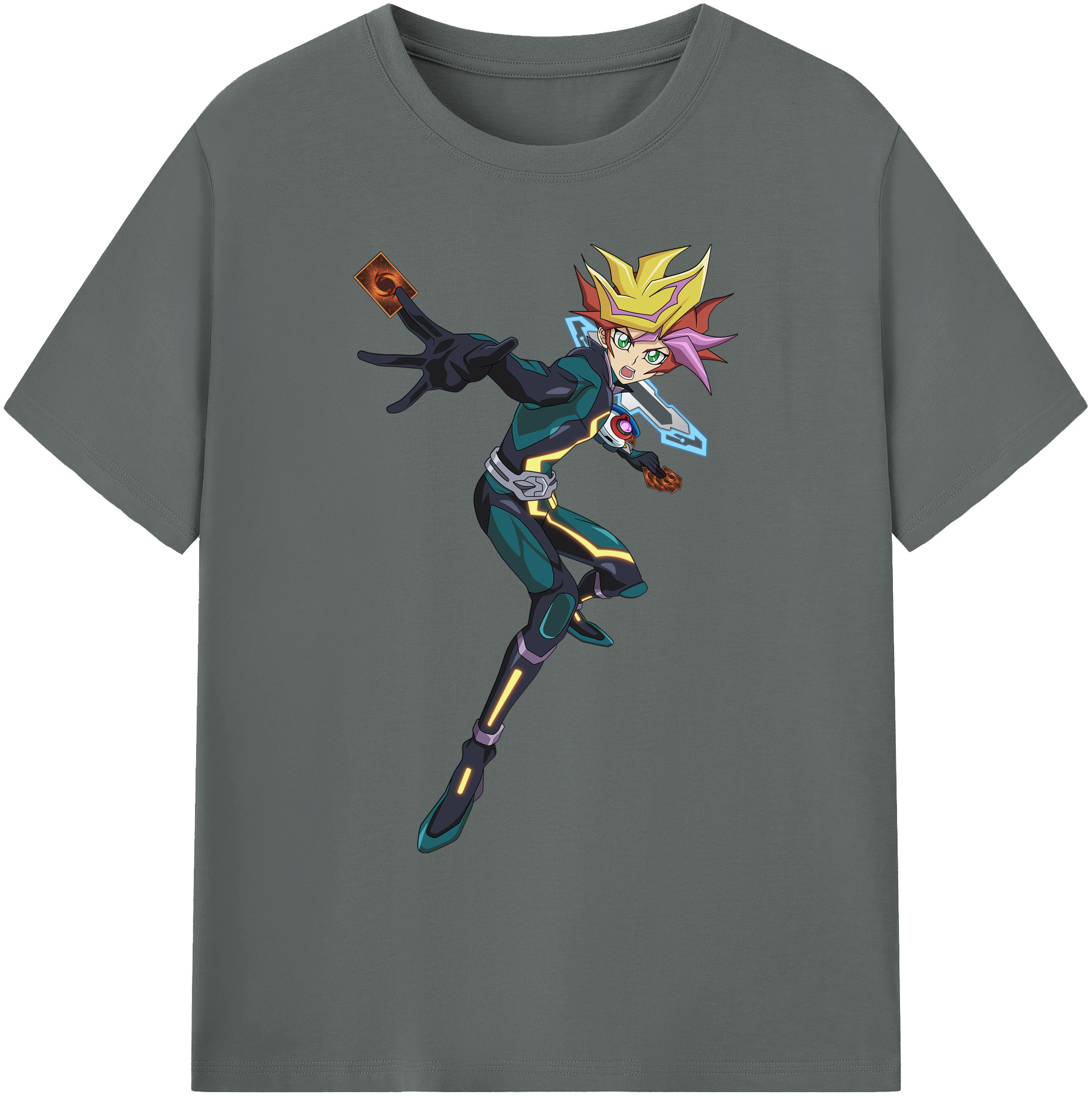 （画像用） 遊☆戯☆王 Yu-Gi-Oh! 綿100％ メンズ半袖Tシャツ｜肌触りやわらか＆通気性